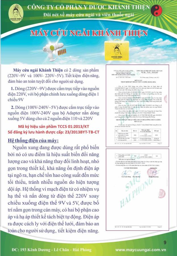 Bán máy cứu ngải tại Hà Nam